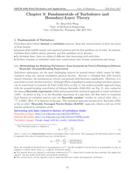 Fundamentals of Turbulence and Boundary-Layer Theory