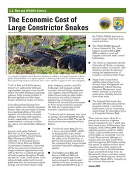 The Economic Cost of Large Constrictor Snakes