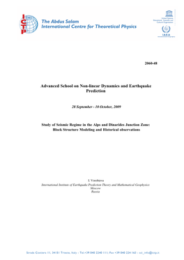 Study of Seismic Regime in the Alps and Dinarides Junction Zone: Block Structure Modeling and Historical Observations