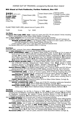 HORSE out of TRAINING, Consigned by Baroda Stud, Ireland