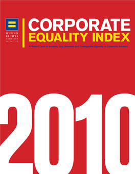 CORPORATE EQUALITY INDEX 2010 Contents