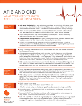 Afib and Ckd What You Need to Know About Stroke Prevention