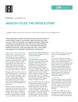 Wealth Cycles: the Untold Story