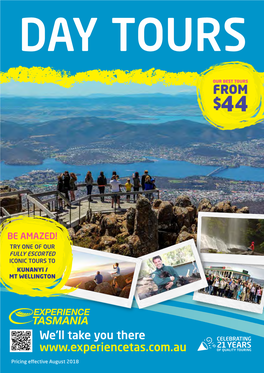 Download Experience Tasmania's Brochure