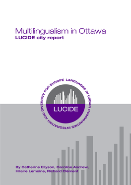 Multilingualism in Ottawa LUCIDE City Report