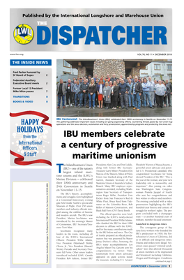 IBU Members Celebrate a Century of Progressive Maritime Unionism