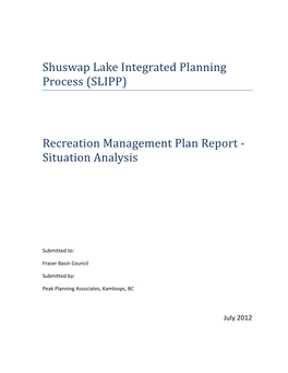Shuswap Lake Integrated Planning Process (SLIPP)