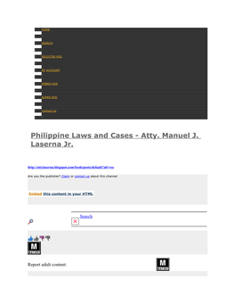 Philippine Laws and Cases - Atty