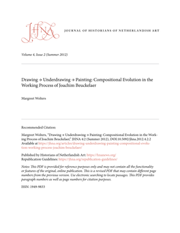 Drawing → Underdrawing → Painting: Compositional Evolution in the Working Process of Joachim Beuckelaer