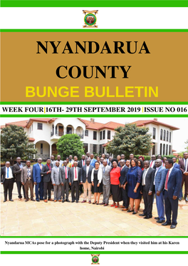 Nyandarua Assembly Weekly Newsletter Issue 16