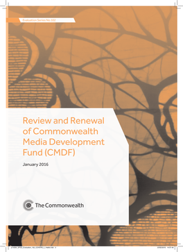 Review and Renewal of Commonwealth Media Development Fund (CMDF)