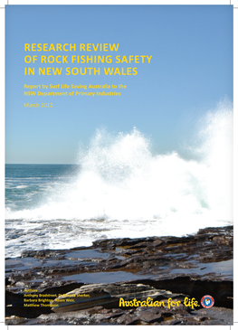 Research Review of Rock Fishing Safety in New South Wales (Pdf)