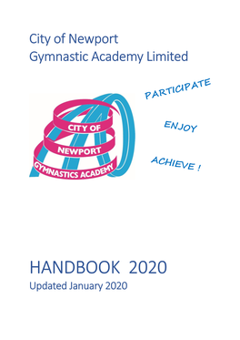 HANDBOOK 2020 Updated January 2020