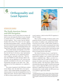 Orthogonality and Least Squares