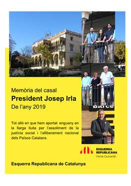 President Josep Irla De L’Any 2019