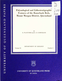 Palynological and Lithostratigraphi Features of The