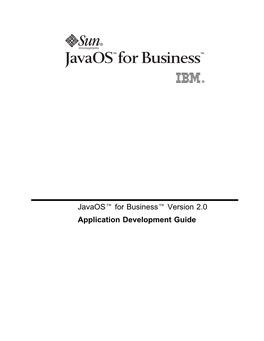 Javaos™ for Business™ Version 2.0 Application Development Guide