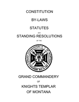 Constitution By-Laws Statutes