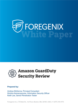 Amazon Guardduty Security Review