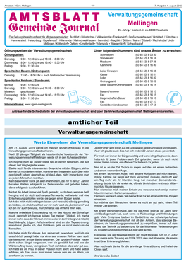 Amtsblatt Vgem