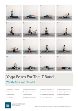 Weekly Advanced Class 95 Yoga Poses for the IT Band