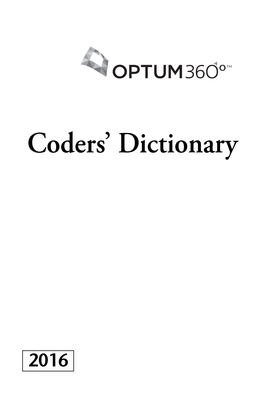 Coders' Dictionary