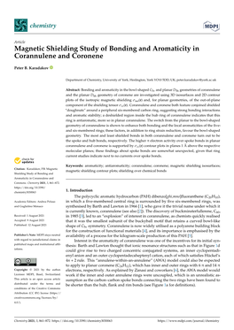 Magnetic Shielding Study of Bonding and Aromaticity in Corannulene and Coronene