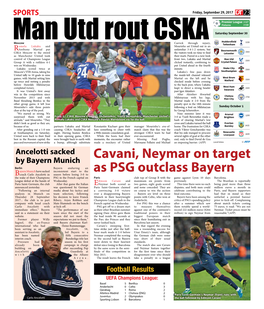 Cavani, Neymar on Target As PSG Outclass Bayern