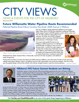 News & Events for the City of Hillsboro Future Willamette Water