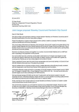 Council Merger Proposal