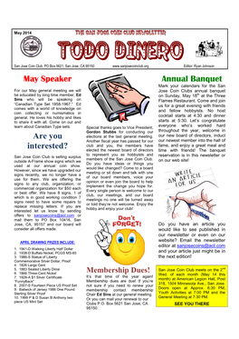 May 2014 Newsletter