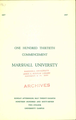 Commencement 1967