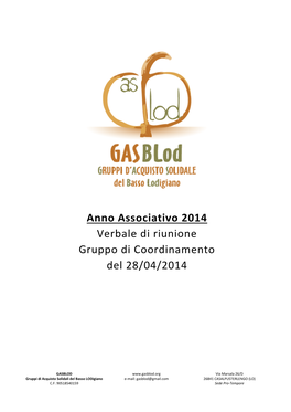 AA 2014 Verbale Riunione Gruppo Di Coordinamento Gasblod