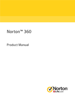 Norton™ 360: Product Manual