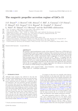 The Magnetic Propeller Accretion Regime of Lkca 15 3