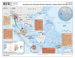 Southeast Asia: Rohingya Maritime Migration Update (March-October 2013) HUMANITARIAN INFORMATION UNIT