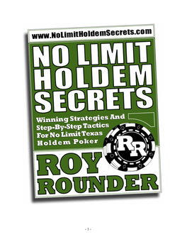 1 How to Play Texas Holdem