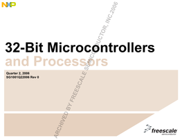 32-Bit Microcontrollers and Processors SG1001