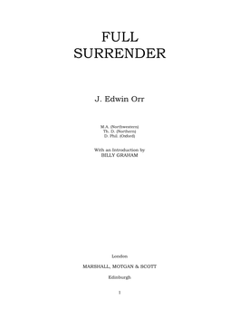 Full Surrender