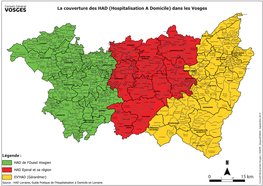 Couverture Des HAD (Hospitalisation a Domicile) Dans Les Vosges