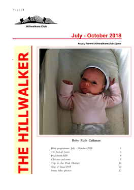 The Hillwalker ● July 2018 – October 2018 1