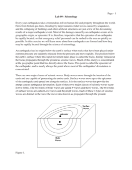 Page -  Lab 09 - Seismology