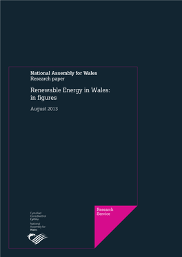 Renewable Energy in Wales: in Figures