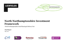 North Northamptonshire Investment Framework North Northamptonshire Joint Planning & Delivery Unit
