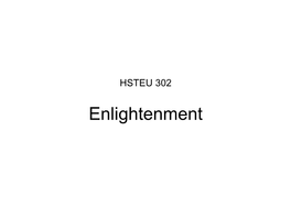 The Enlightenment & the Salons