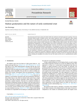 Hadean Geodynamics and the Nature of Early Continental Crust