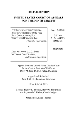 OPINION DISH NETWORK L.L.C.; DISH NETWORK CORPORATION, Defendants-Appellees