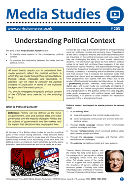 Understanding Political Context