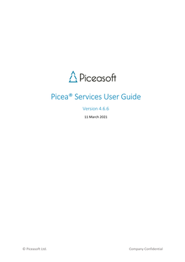 Picea® Services User Guide