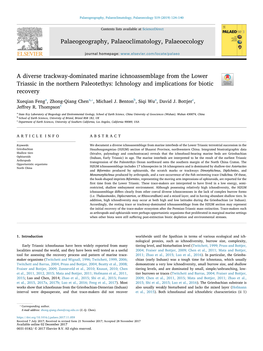 A Diverse Trackway-Dominated Marine Ichnoassemblage from the Lower